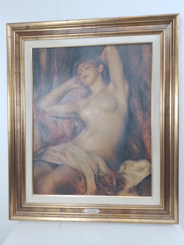 Reproductie 'La baigneuse endormie' - Auguste Renoir